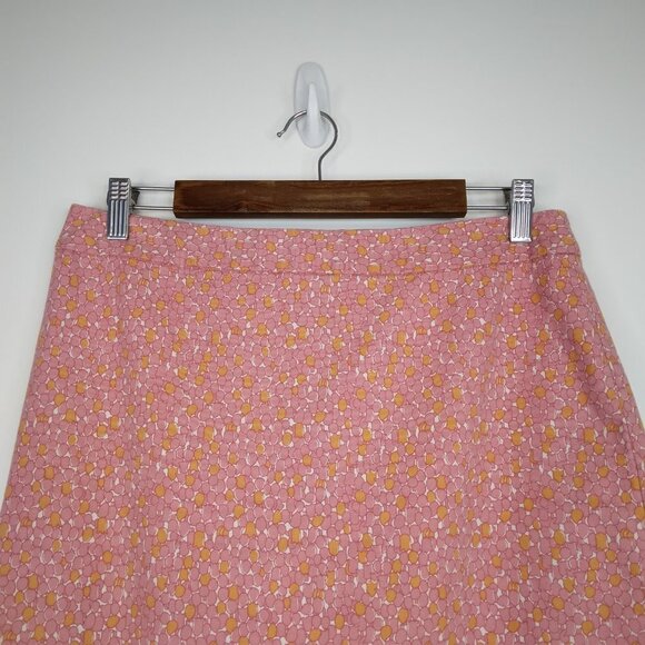 TALBOTS Printed Cotton Stretch  Skirt Size 10 - Picture 2 of 9